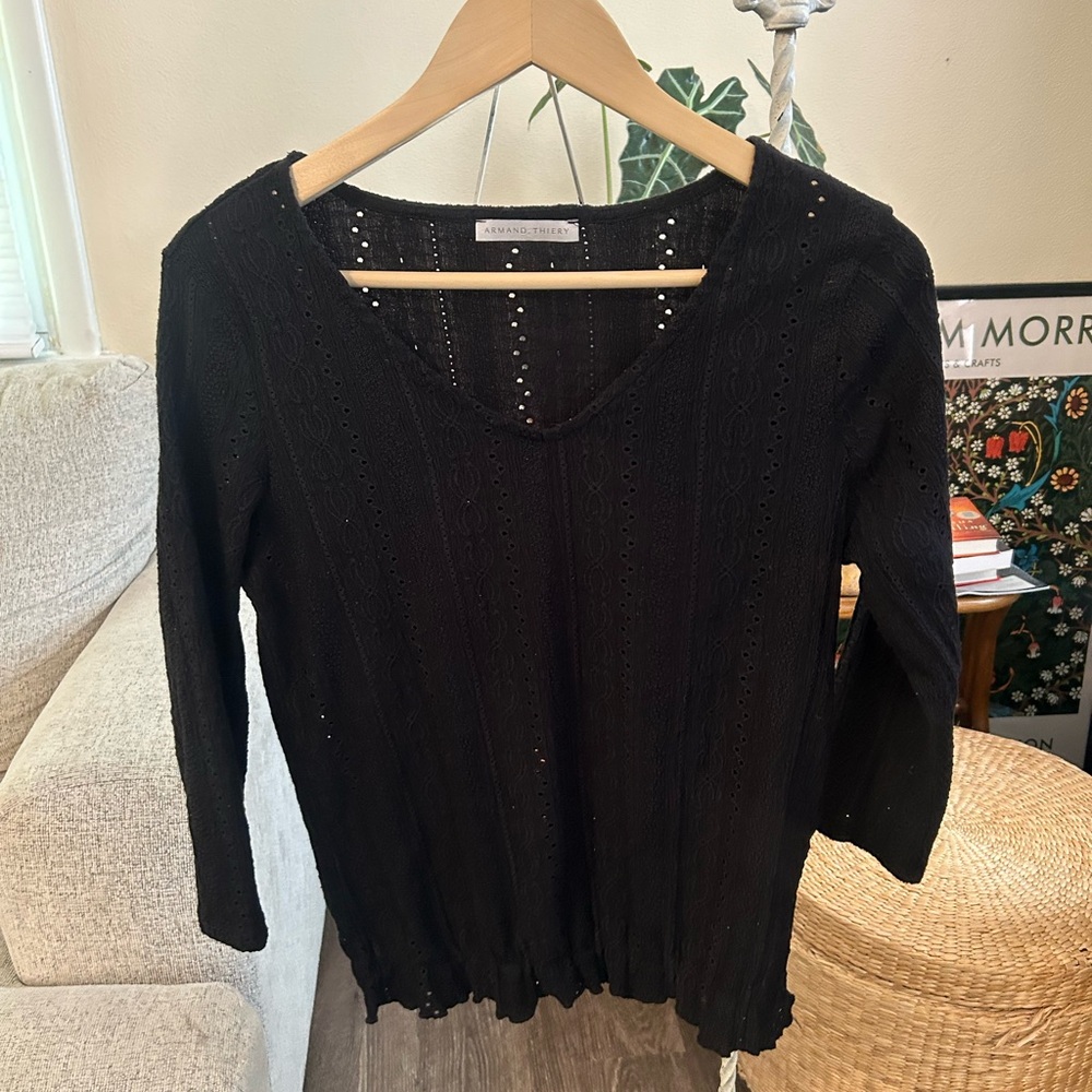 Armand Thiery Elegant Black Blouse